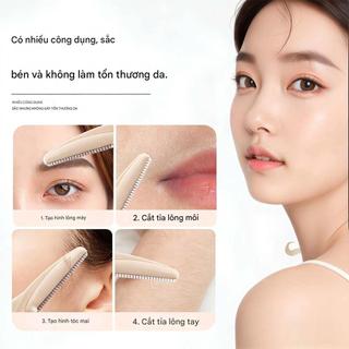 Mẫu Mới - 20 CÂY Dao Cạo Tỉa Chân Mày Có Nắp Đậy - Dao Cạo Lông Mặt Loại Tốt Sắc Bén Giúp Định Hình Chân Mày Sắc Sảo