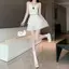 PNPIA- Chấm Bi Một Dòng Váy Mùa Hè Nữ Cao Cấp Ren Chi Tiết Váy Ngắn Thời Trang Hàng Ngày