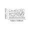 Nơ Hộp Quà Tặng Ruy Băng Kim Loại Thép Carbon Cắt Khuôn DIY Vải Album Ảnh Thiệp Chúc Mừng Cắt Chết Giấy Thủ Công Sổ Lưu Niệm Dập Nổi Khắc Bản Mẫu