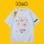 Áo thun 100% cotton cao cấp tay ngắn dáng rộng phong cách Hàn Quốc BKMK Color Line in hình cổ tròn thoải mái