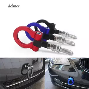DELMER Xe Kéo Móc Nhôm Đua Xe Ô Tô Đua Xe Kéo Móc Kéo Thanh Phía Trước Phía Sau Cản Xanh Đỏ Vàng Đen Cho Ô Tô