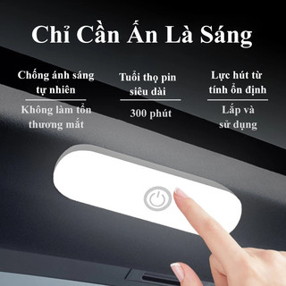 Đèn LED gắn trần ô tô MOTOPLEX cảm biến 3 chế độ led sáng mạnh sạc pin bằng USB tiện lợi