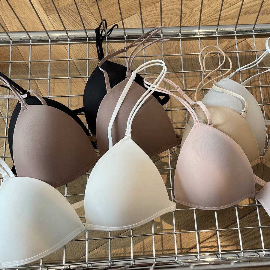 Phong Cách Pháp Khóa Trước Dây Đeo Vai Mỏng Quần Lót Lưng Đẹp | Tam Giác Cup Liền Mạch Áo Ngực Nhỏ Tập Hợp Trắng T Thấp Mặc Paradia Hàn Quốc Khỏa Thân Cảm Giác Lớn Lưng