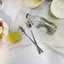JCSYFAC Thép không gỉ Tay Cầm Dài Thìa Khuấy Cà Phê Trà Thìa Tráng Miệng Thìa Khuấy Cần Thìa Phụ Kiện Nhà Bếp Mới