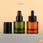 Chai nhỏ giọt đáy thiên nhiên 30ml Thuốc thử Giọt mắt Kính màu hổ phách Hương liệu Chai pipet lỏng Chai có thể đổ lại Du lịch mới