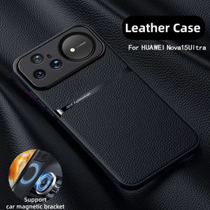 Ốp Da Cho Huawei nova 15 Ultra 5G nova15Ultra nova15U Vỏ Điện Thoại Xe Sang Trọng Từ Giá Đỡ Toàn Bộ Ống Kính Bảo Vệ Không Bao Giờ Màu Vàng Vỏ Silicon Chống Sốc Coque