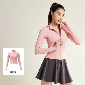 Áo khoác ngoài thể thao ngón tay dành cho nữ Thiết kế mỏng để tập thể hình và hoạt động ngoài trời hàng ngày