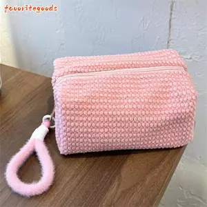 Túi giặt FAVORITEGOODS, Túi trang điểm cầm tay dung tích lớn, Túi xách vệ sinh màu kẹo du lịch