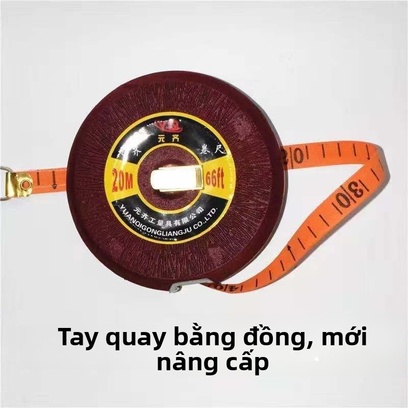 🔥Thước vải lanh Bakelite 30 mét 50 mét thước cuộn vải đo kỹ thuật chống rơi chống nước thước hộp thước dài lớn S4MZ