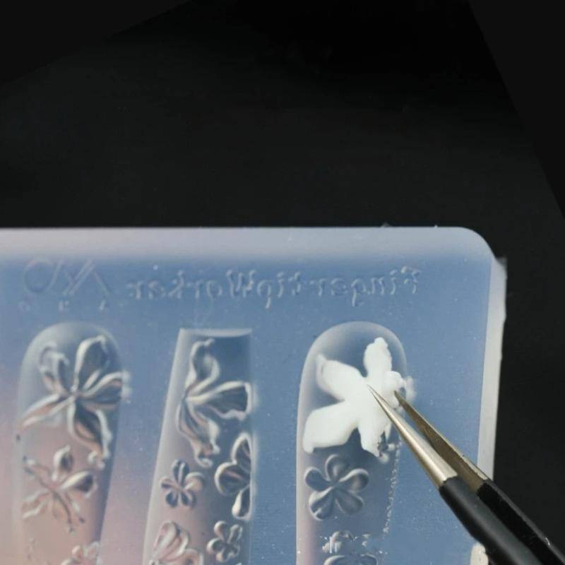 Springevenstar DIY 3D Nail Art với khuôn silicon có thiết kế bình hoa Lý tưởng cho các chuyên gia làm móng sáng tạo Springevenstar