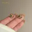 PNPIA- Hàn Quốc Thời Trang Mới Hoa Cúc Zircon Bông Tai Thanh Lịch Ngọt Ngào Nữ Trang Sức Phụ Kiện Làm Việc Hàng Ngày