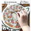 Câu đố hình mèo màu , với khung hình mèo Silhouette 135 mảnh Câu đố ghép hình bằng gỗ cho mèo