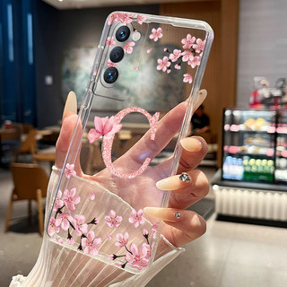 Ốp Lưng Cho Tecno Camon 18 Premier 18p 18t CH9 CH6 CH7 Vỏ Hoa Xinh Đẹp Trong Suốt Mỏng Silicon Mềm Cặp Đôi Điện Thoại