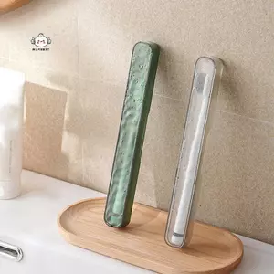 Maybest 1 Hộp đựng bàn chải đánh răng di động Du lịch ngoài trời Cắm trại Bàn chải đánh răng Hộp đựng phụ kiện phòng tắm {VN}