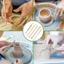 Bộ 5/11 dụng cụ cào lớn dùng để điêu khắc đất sét , làm gốm