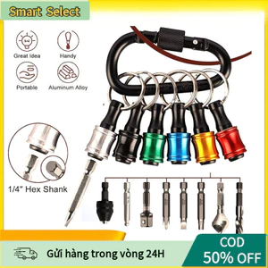 Móc Khóa Giá Đỡ Tuốc Nơ Vít Đuôi Lục Giác 1/4 inch - Cơ Chế Mở Rộng Tháo Nhanh, Hợp Kim Nhôm Bền
