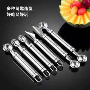 Thìa đào bóng bằng thép không gỉ 304 Tiện ích khắc đĩa IR7B