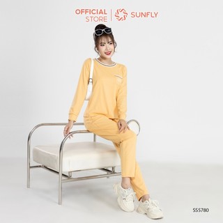 Bộ thể thao nữ cotton áo dài quần dài SS5780