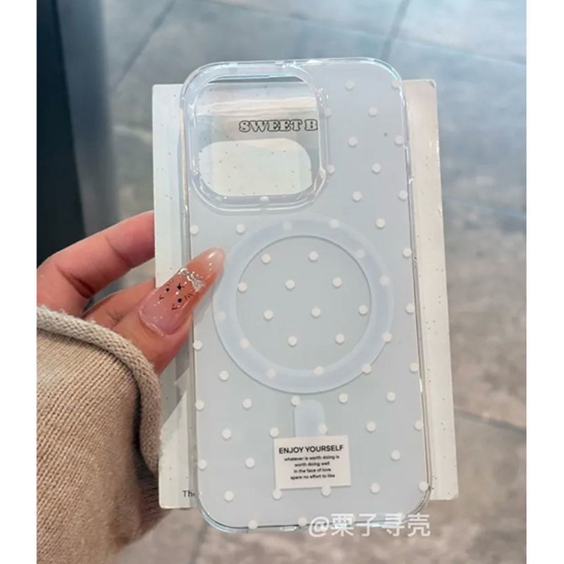Ba Chiều Little Snowman Từ Tính Apple 16promax Ốp Lưng Điện Thoại 15 / 13 / 14Plus / 12 Nữ 11 Mềm 8 Dễ Thương xs