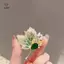 Trâm cài lá le sang trọng, đính đá tinh tế - Bộ phụ kiện cao cấp cho nữ [Mina]