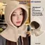 Mũ Balaclava mùa đông Mũ trùm đầu dệt kim ấm áp Mũ trùm đầu nữ màu trơn Áo chui đầu cổ một mảnh Mũ Cashmere ngoài trời [Mina]