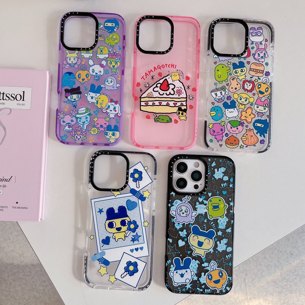 CAPASHIP Đồ chơi POP hợp thời trang TAMAGOTCHI Nhật Bản Retro Digital Pixel Vỏ mềm Tương thích cho iPhone 17 Pro Max Air Plus 16 / 15 / 14 / 13 / 12 / 11