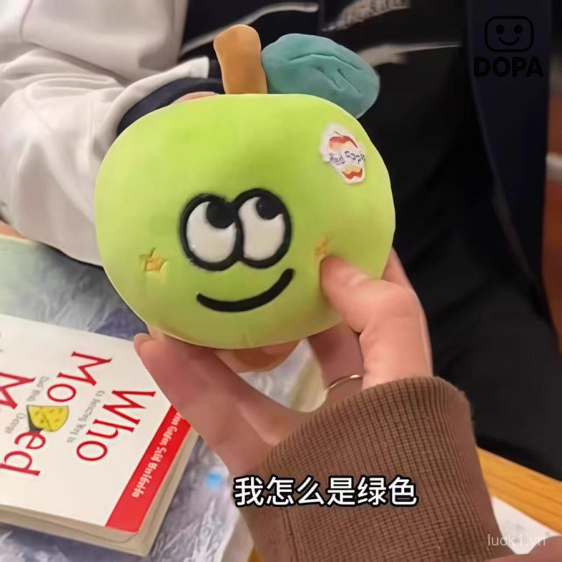 Spike Price Apple Caterpillar Mặt Dây Chuyền Sang Trọng Búp Bê Dễ Thương Sâu Dài Hòa Bình Trái Cây Móc Khóa Ẩn Nhẫn Quà Tặng Bất Ngờ