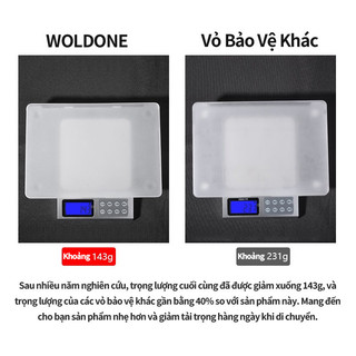WOLDONE Ốp macbook Air M5 M4 M3 M2 lưng mềm Matte cho macbook Air Pro 13 / 14 / 15 / 16 inch Vỏ nhẹ nhất, mỏng nhất và mềm nhất