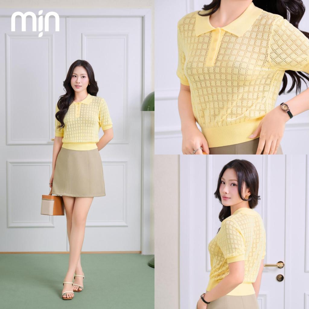 (Deal mở bán) Áo Polo nữ cộc tay PL09 Mịn VN Bo eo, Cổ bẻ,  Cotton Dệt Kim mềm mịn co dãn, họa tiết ô vuông
