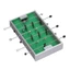 CQCJ Máy tính để bàn Foosball, Kích thước máy tính để bàn Mini Cấu trúc di động Máy bóng đá trên bàn, Thiết kế tương tác Chất liệu gỗ nhôm Loại vị trí máy tính để bàn Đồ chơi trò chơi giữa cha mẹ và con cái