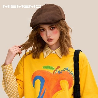 MISMEMO Mùa Xuân Phong Cách Mới Beret Retro Phù Hợp Với Khuôn Mặt Nhỏ Văn Học Phong Cách Đảo Ngược Mũ Nam Nữ