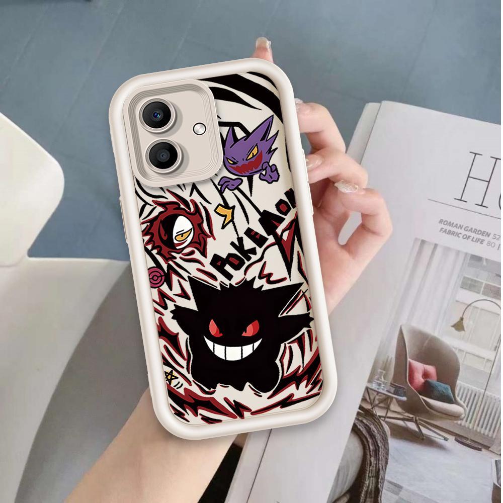 Ốp Lưng Cho OPPO A3X 4G 5G A3 NFC 4G 5G Hoạt Hình Silicon Mềm Đáng Yêu Vỏ Điện Thoại TPU Gengar Mắt Thiên Thần Ốp Lưng Chống Sốc