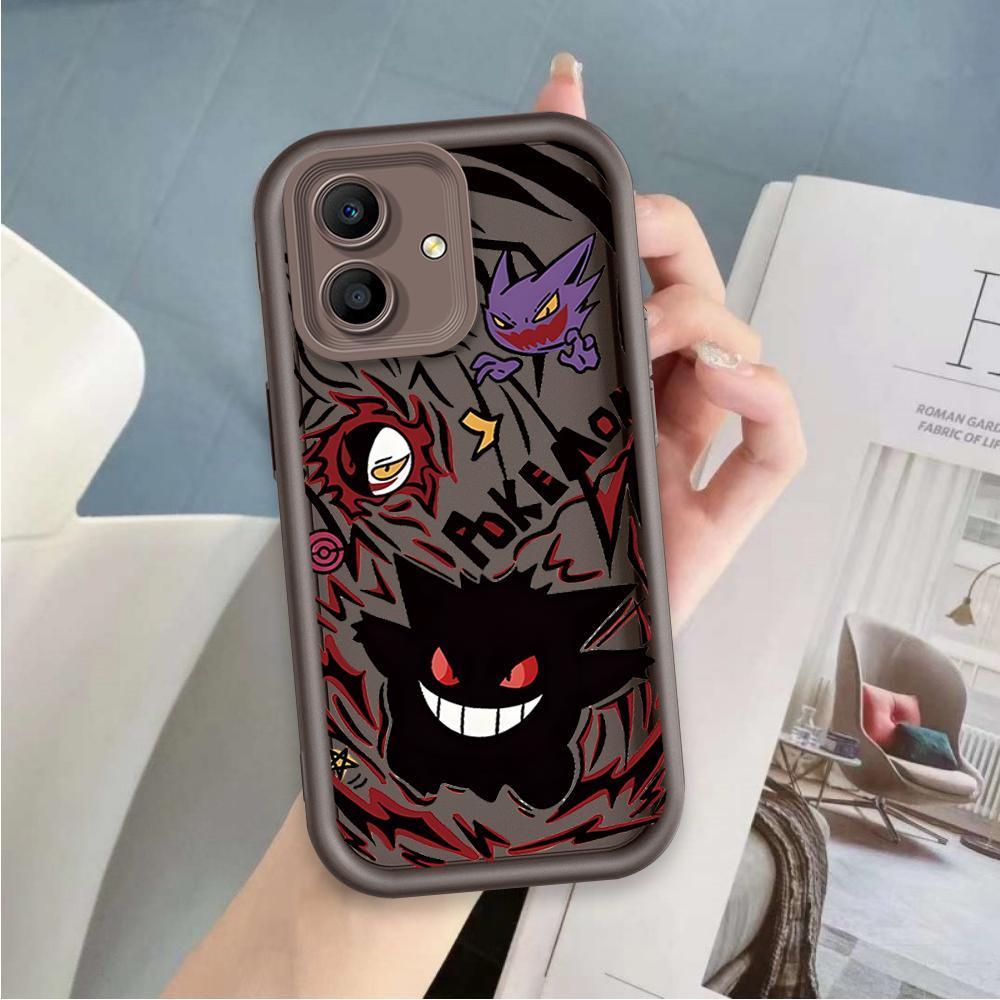 Ốp Lưng Cho OPPO A3X 4G 5G A3 NFC 4G 5G Hoạt Hình Silicon Mềm Đáng Yêu Vỏ Điện Thoại TPU Gengar Mắt Thiên Thần Ốp Lưng Chống Sốc