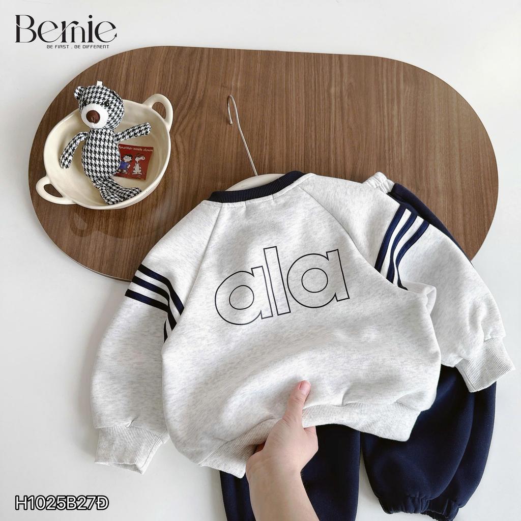 [BiBeo Kids] Bộ Quần Áo THU ĐÔNG BỘ NỈ ALA cho bé trai ,Bộ quần áo dài tay cho bé