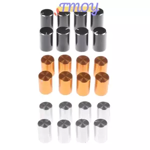 TMOY 8pc 10 * 15mm 6mm Đường kính Trục có khía Nhôm Điều khiển âm lượng Potentiometer Núm TMOY