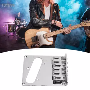 Toyuvn Cố Định Đàn Guitar Cầu Lắp Đặt Dễ Dàng Kim Loại Yên Cầu 5 Lỗ Gắn Chống Trầy Xước Cho TL Đàn Guitar Điện