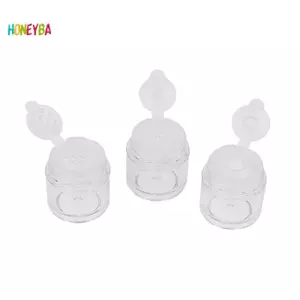 < Honeyba > 5ML Chai Trong Suốt Nhựa Chia Chai Bột Rời Chai Phấn Mắt Chai AS Chất Liệu Trang Trí Móng Tay 1 / 3 / 12 Lỗ Đẹp