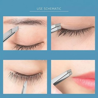 4 Nhíp nhổ tỉa lông mày bằng thép không gỉ dễ sử dụng chất lượng cao Công nghệCNCgiúp nhổ lông dễ dàng và chínhxác-FE123