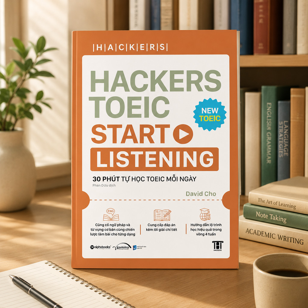 Sách – Hackers TOEIC Start Listening – Luyện Nghe TOEIC Cho Người Mới Bắt Đầu (Gamma Books)