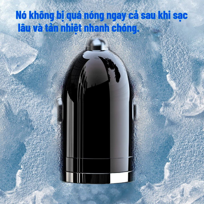 Bộ sạc ô tô siêu nhanh hai cổng, bộ sạc ô tô trong suốt vô hình, bộ chuyển đổi tẩu thuốc lá ô tô, sạc nhanh