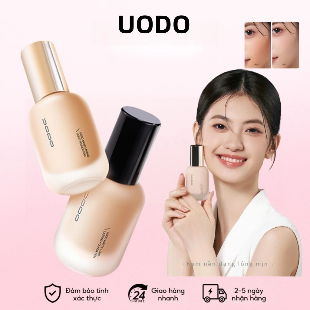 UODO Foundation Makeup – Lâu Trôi, Phù Hợp Trang Điểm Hằng Ngày