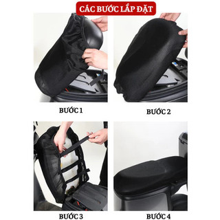 Bọc Yên Xe Máy, Vỏ Bọc Yên Xe Đệm Lưới 3D Thông Gió, Chịu Nhiệt Tốt, Siêu Êm Thoáng Khí