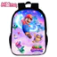 Ba lô trẻ em thời trang giảm căng thẳng Super Mario in họa tiết trò chơi 14 inch
