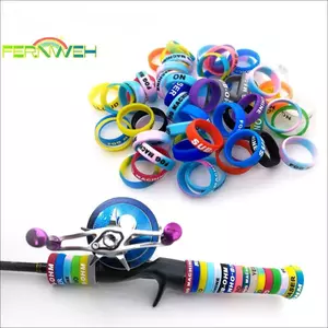 20 chiếc Hộp bảo vệ tay cầm cần câu Mồi Silica Gel Rod Clip Hình chữ O Bảo vệ vòng chống trượt Câu chuyện vòng [MỚI]