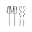 Luckyew 1 / 2 / 4 Móc khuấy trứng điện, Máy đánh trứng cầm tay bền bằng thép không gỉ Trộn Sti Máy trộn nhà bếp TQ