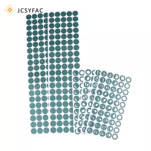 JCSYFAC 200 Chiếc Tự Dính 18650 21700 26650 32650 Pin Cách Nhiệt Gioăng Li-ion Pin Cách Nhiệt Cách Điện Miếng Lót Nhẫn Mới