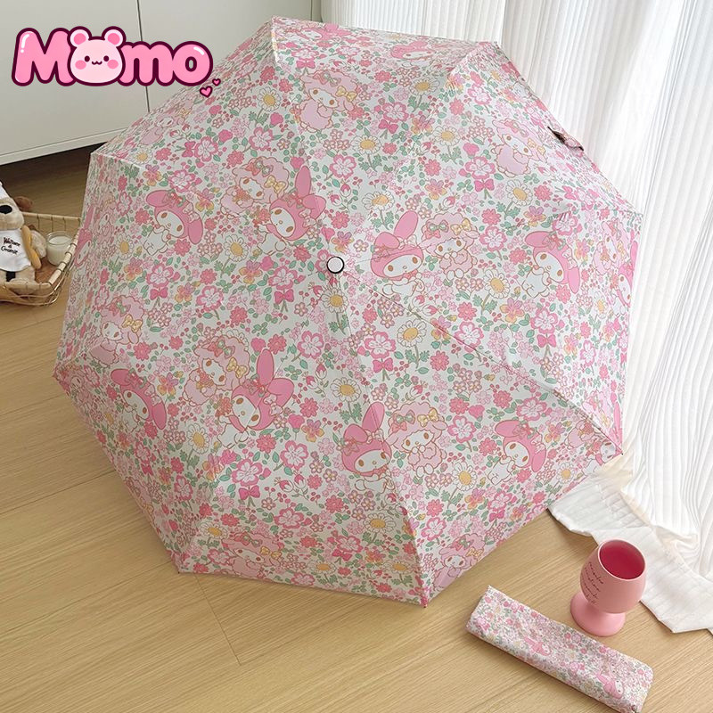 My Melody họa tiết hoạt hình dễ thương chống nắng và bảo vệ mưa ô trẻ em