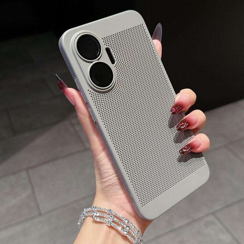Mimi Giảm Giá Cho Redmi Turbo 5 Max 4 Pro / Poco X8 Pro Max F7 F8 Pro / Ultra Honeycomb Lưới Tản Nhiệt Vỏ Điện Thoại Siêu Mỏng Chống Rơi Kính Bảo Vệ Ống Kính
