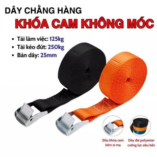 Thanh lý dây chằng hàng tăng đơ bản 2,5cm dài 2 -12m móc j - Hàng xuất dư giá rẻ, chằng mọi hàng hoá trên xe máy, xe tải