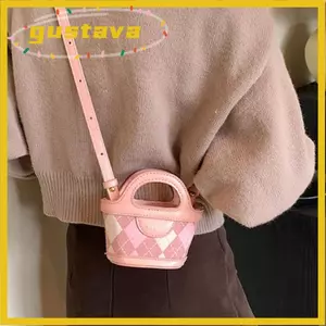 Túi đựng đồ GUSTAVA, Túi đựng đồ mini bằng da Pu chống mài mòn, Túi đeo vai nữ mini Retro có thể giặt được